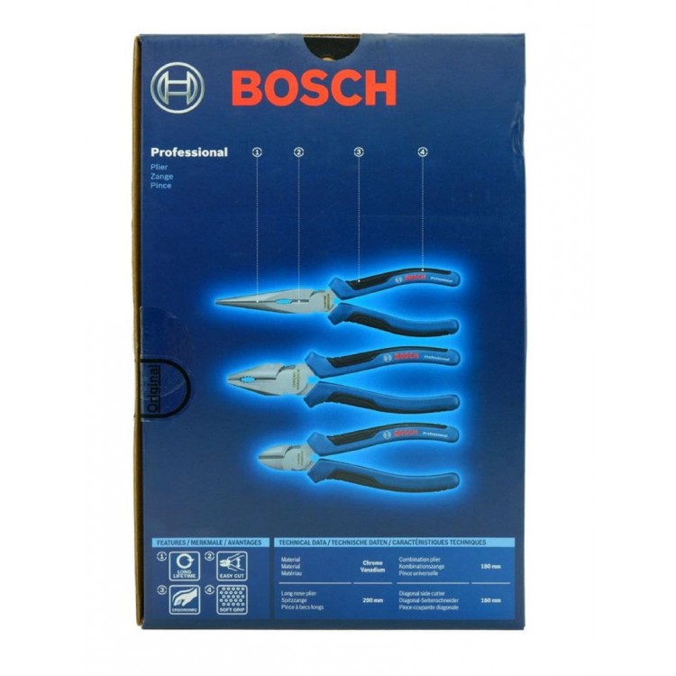 Bosch Professional Pense Seti 3 Parça 1600 A01 6BG