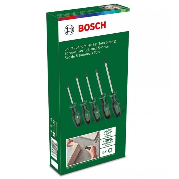 Bosch Torx Tornavida Seti 5 Parça 1600 A02 BX6