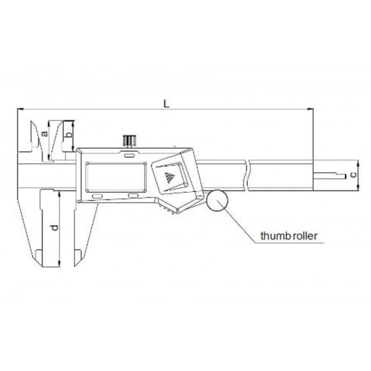 Insize 1108-150 Dijital Kumpas Standart 0-150 mm