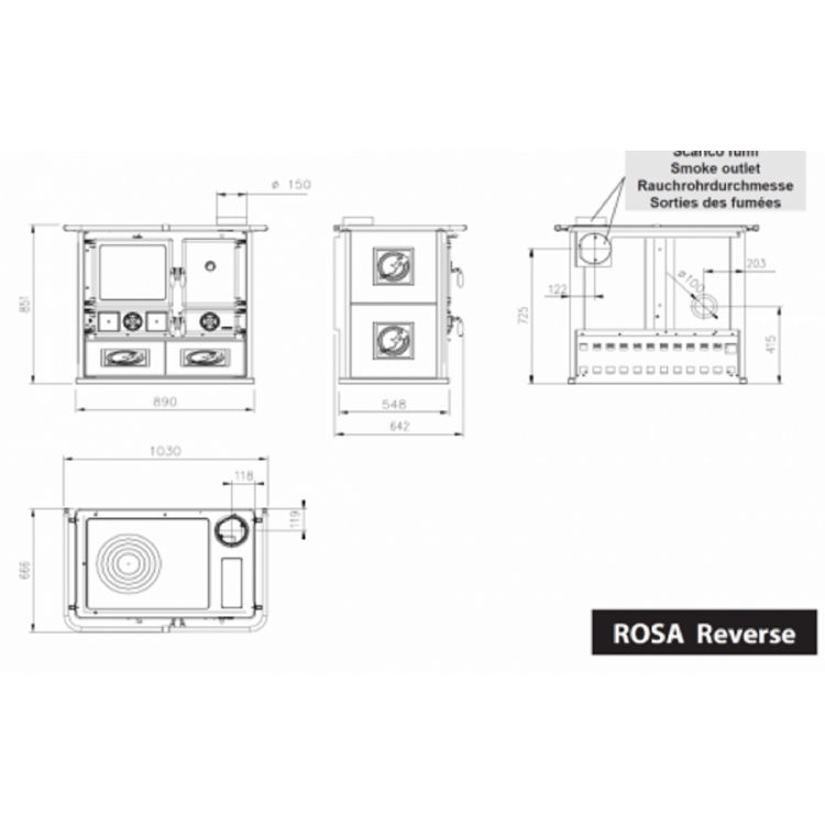 La Nordica Rosa Reverse 2.0 Krem Kuzine Soba 7015071