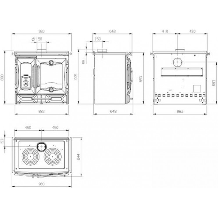 La Nordica Suprema Antrasit Kuzine Soba 7015715