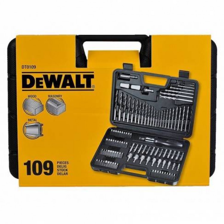 Dewalt DT0109 109 Parça Delme ve Vidalama Aksesuar Seti