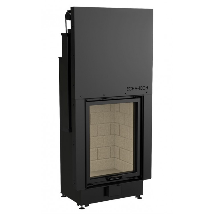 Echa Tech Asansörlü Çelik Şömine Haznesi Düz 60 x 80