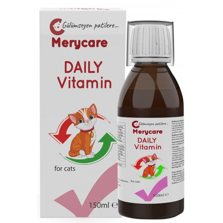 Merycare Daily Vitamin Kediler için 150 ml Bgon BG064